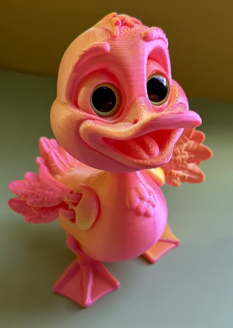 3D Printed duck figurine