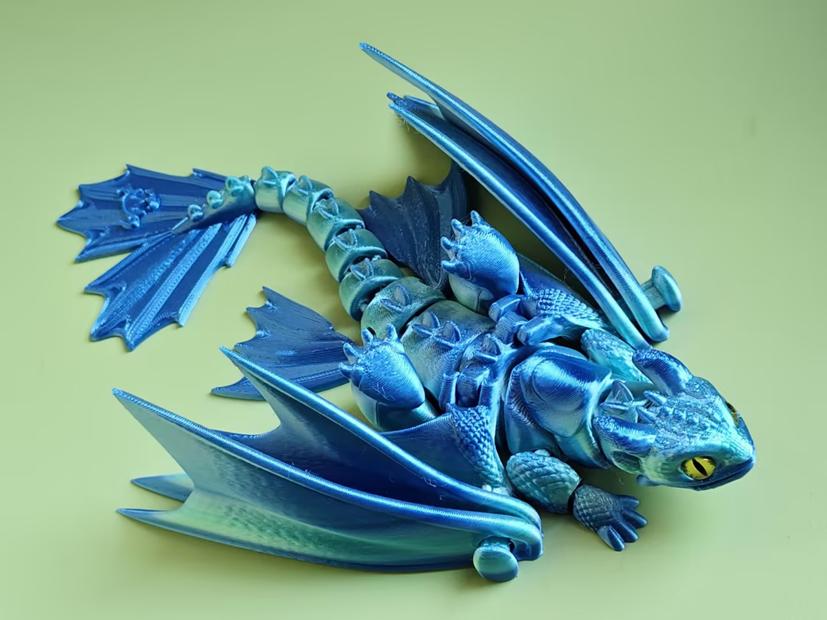 3D Printed dragon figurine
