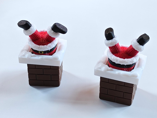 3D-printed Chimney Santa Ornament