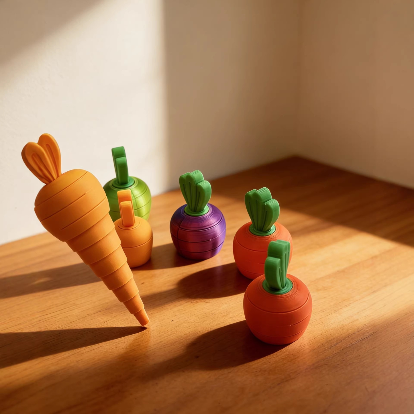 3D printed carrot knife fidget toy/ornament