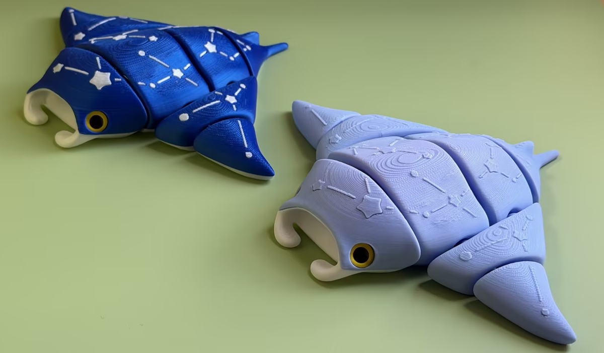 3D Printed Manta Ray figurine