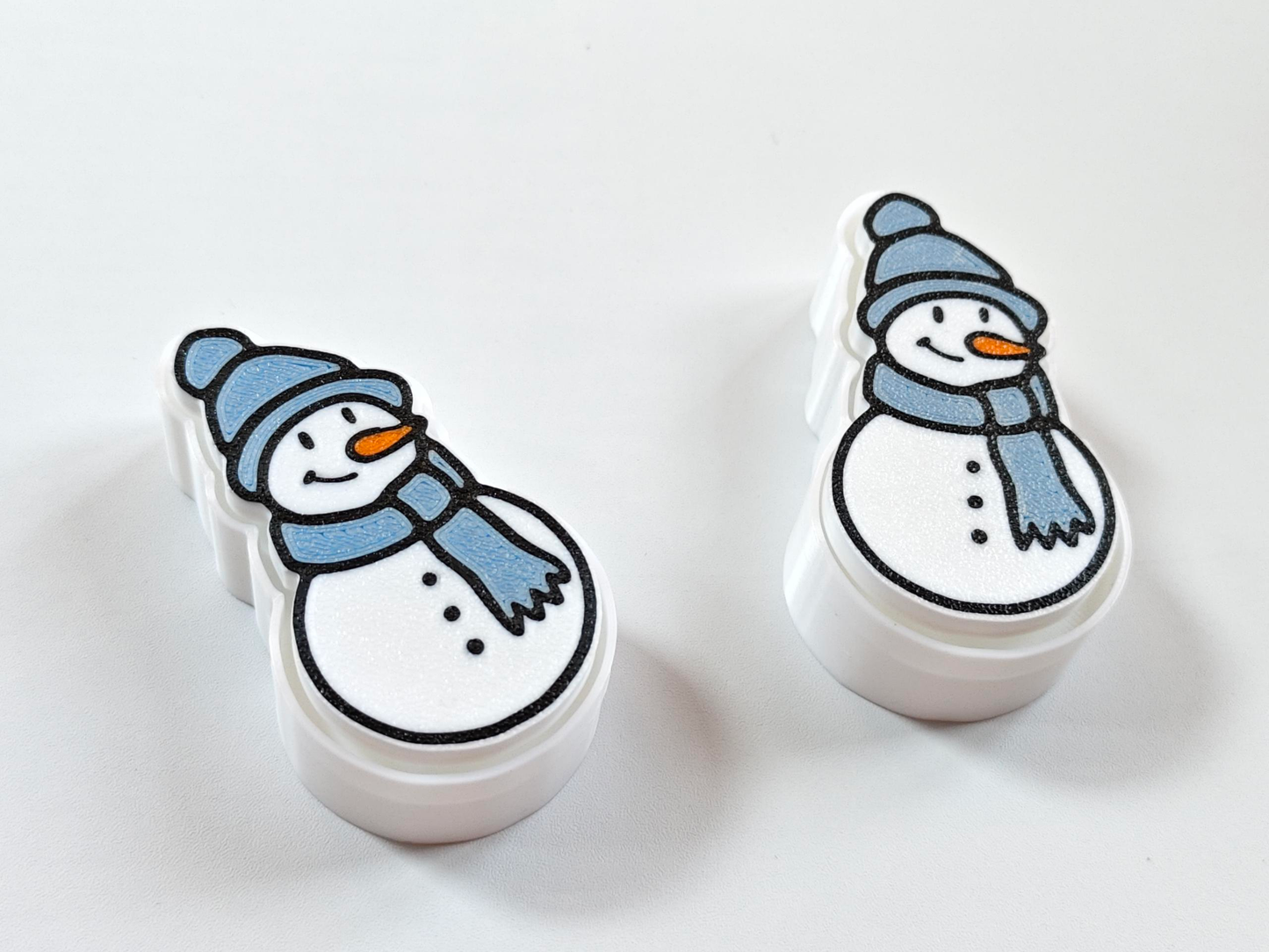 3D-printed Snowman with Scarf Ornament