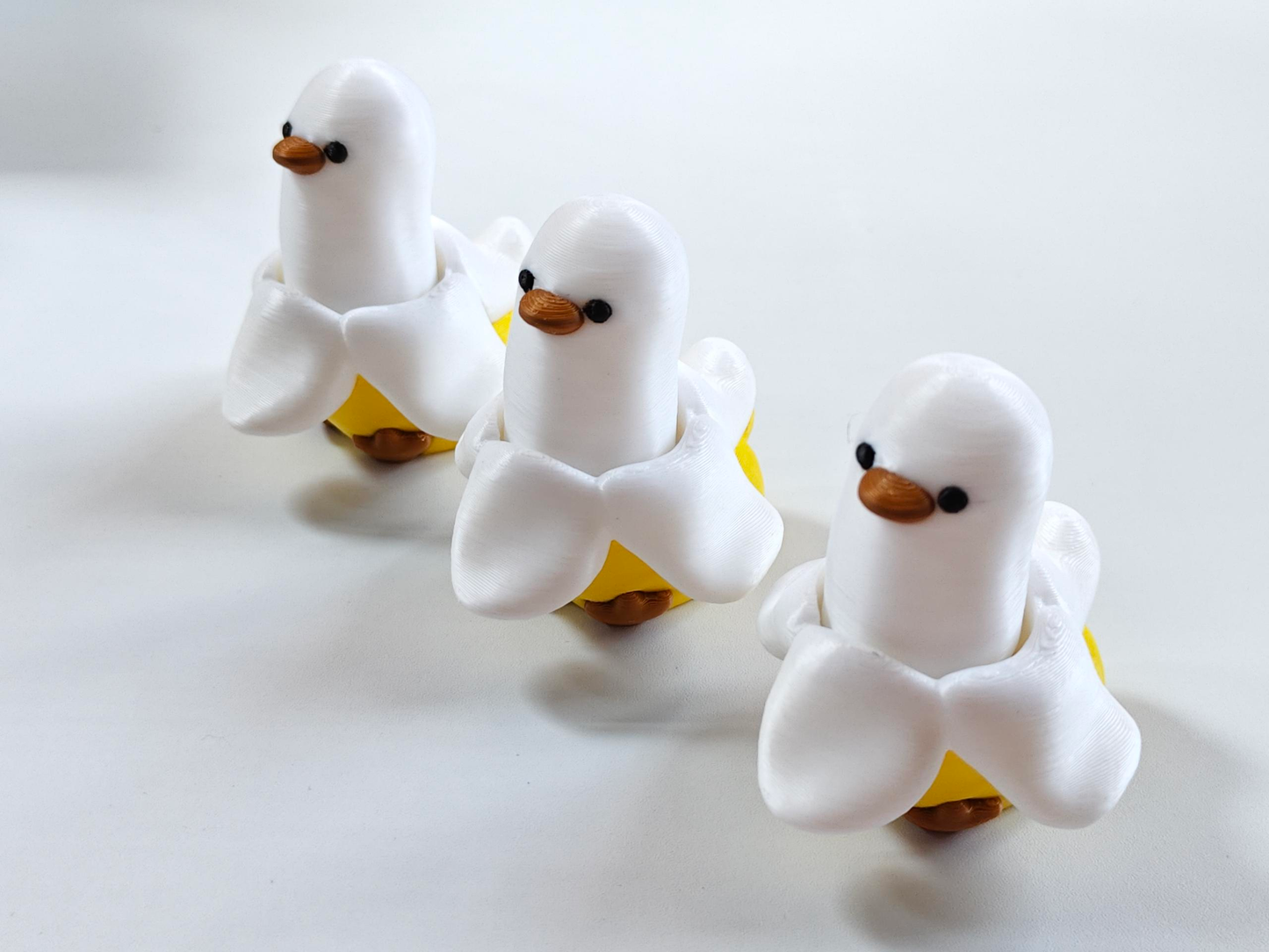 3D-printed Banana Duck Ornament