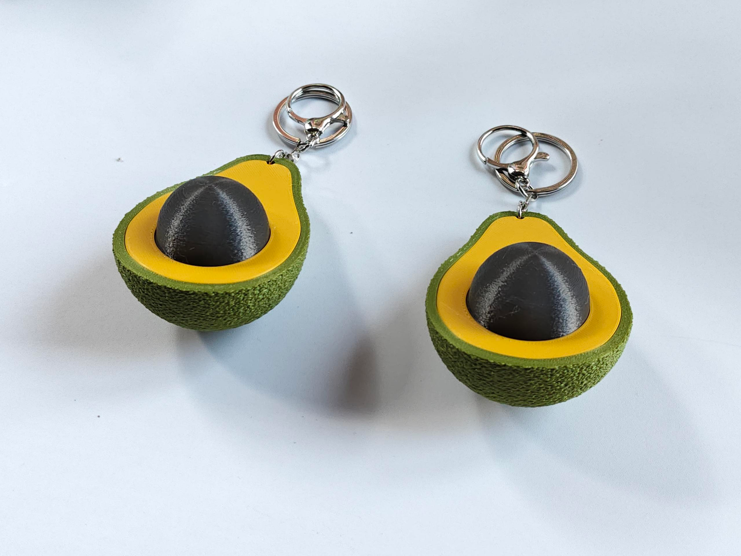 3D-printed Avocado Keychain