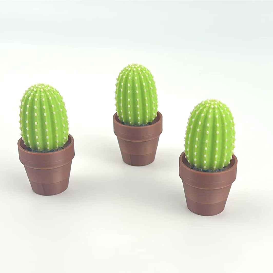 3D-printed cactus-shaped fidget toy/ornament