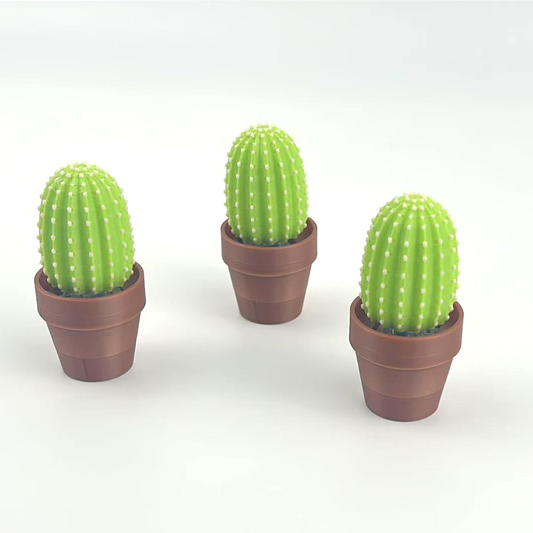 3D-printed cactus-shaped fidget toy/ornament