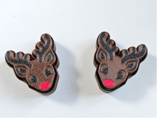 3D-printed Reindeer Ornament