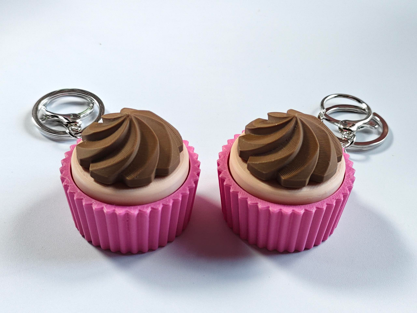 3D-printed Cupcake Keychain