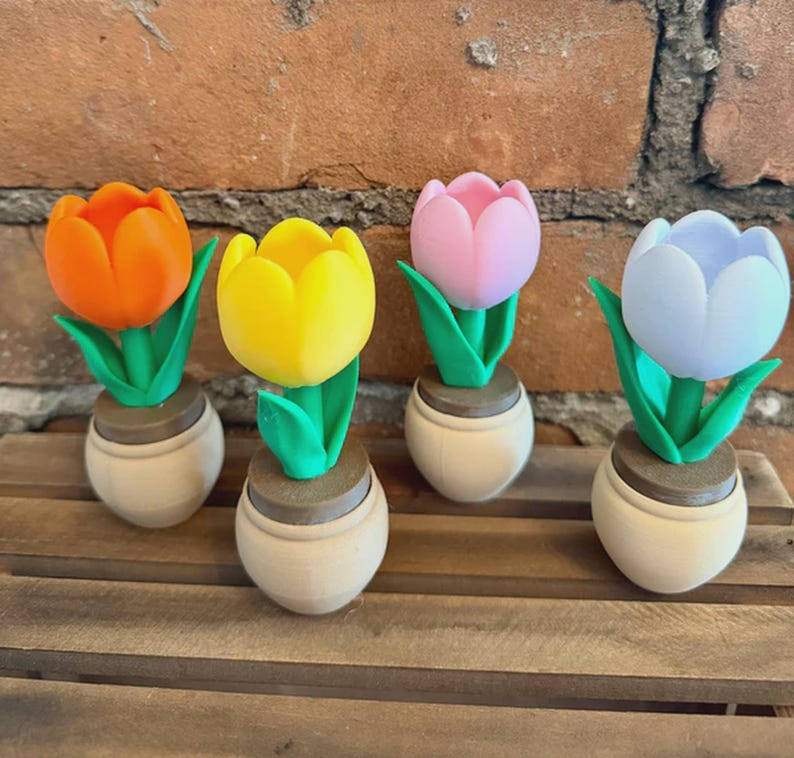 3D Printed Pink Tulip Clicker