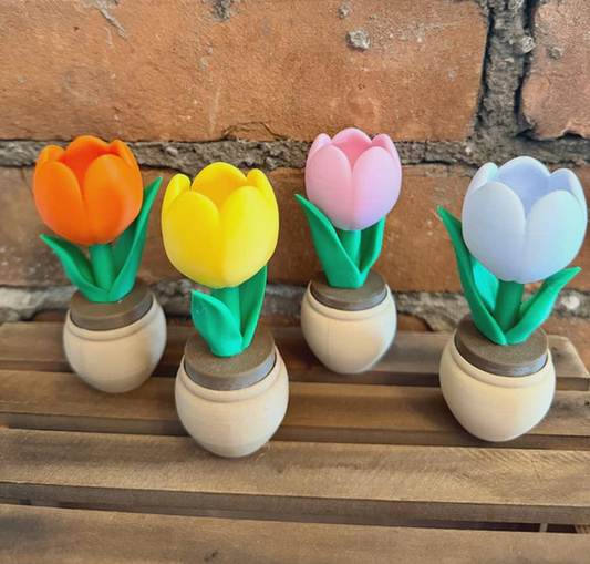 3D Printed Pink Tulip Clicker