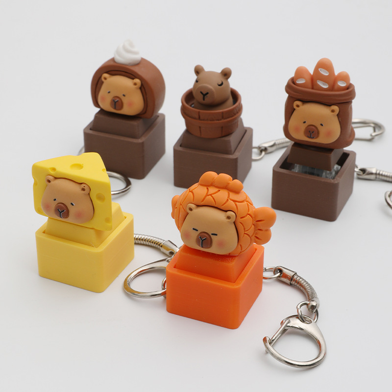 Realistic Animal Tactile Keychain