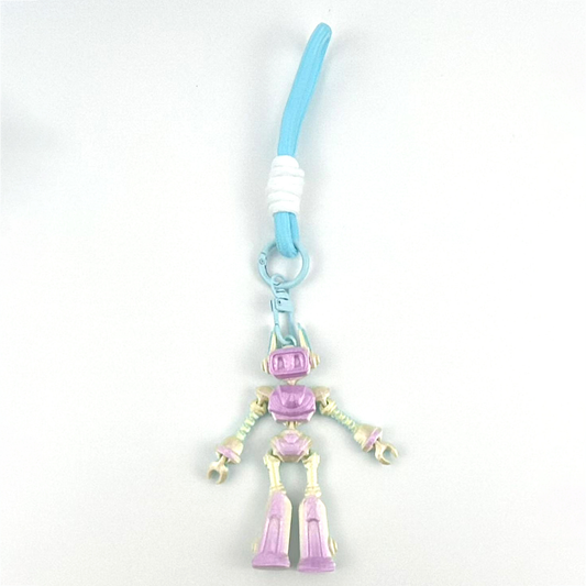 3D printed robot model keychain