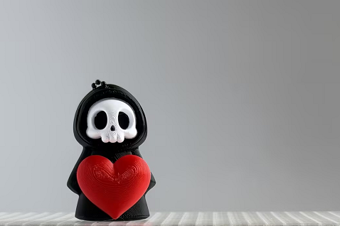 3D-printed Grim Reaper series keychain/ornament