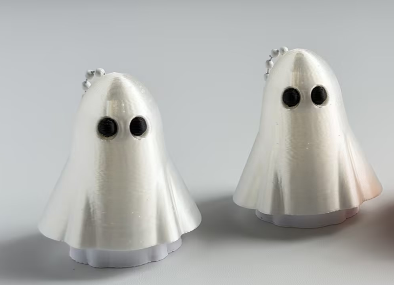 3D-printed ghost series keychain/ornament