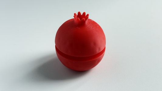 3D-printed pomegranate ornament