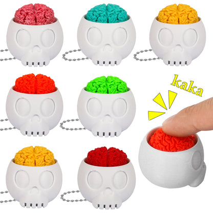 3D-Printed Halloween Skull Novelty Stress-Relief Button