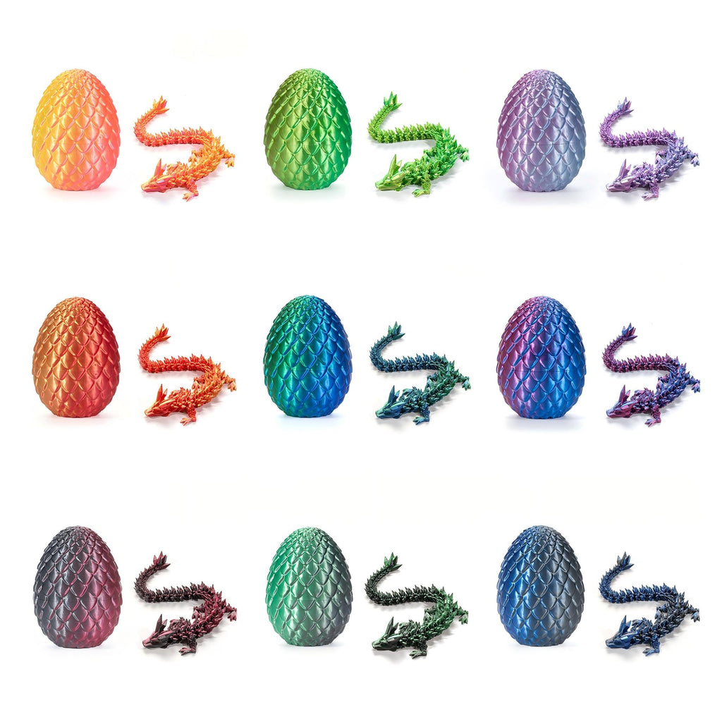 3D-Printed Dragon Egg Divine Dragon Toy Set