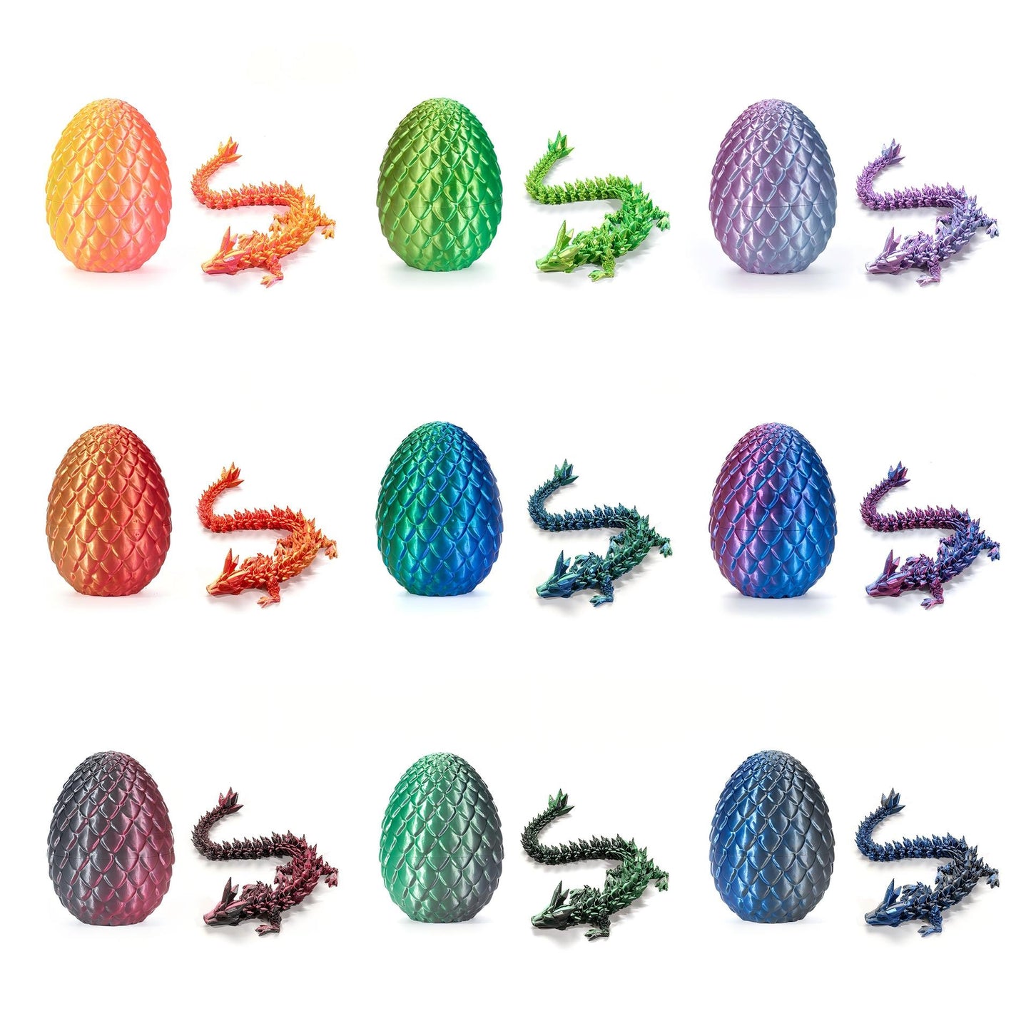 3D-Printed Dragon Egg Divine Dragon Toy Set