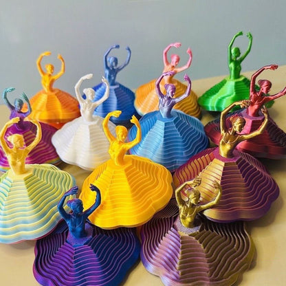 3D-printed Rotating Ballerina Fidget toy