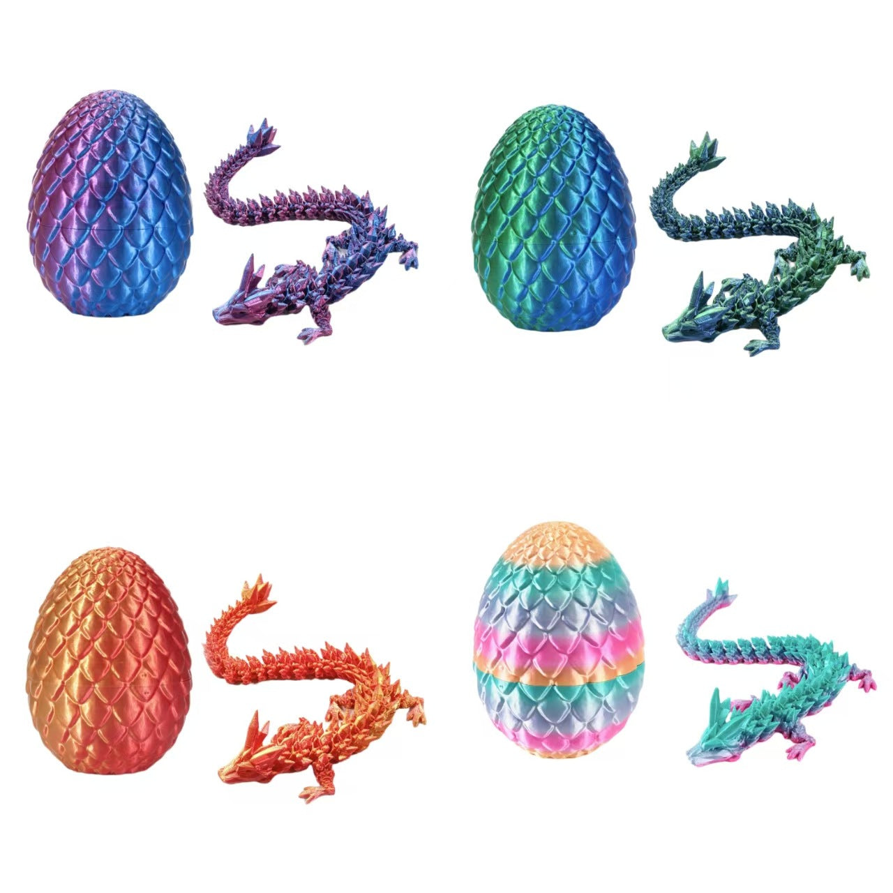 3D-Printed Dragon Egg & Divine Dragon Toy Set
