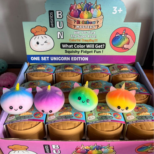 Unicorn-faced flour dumplings