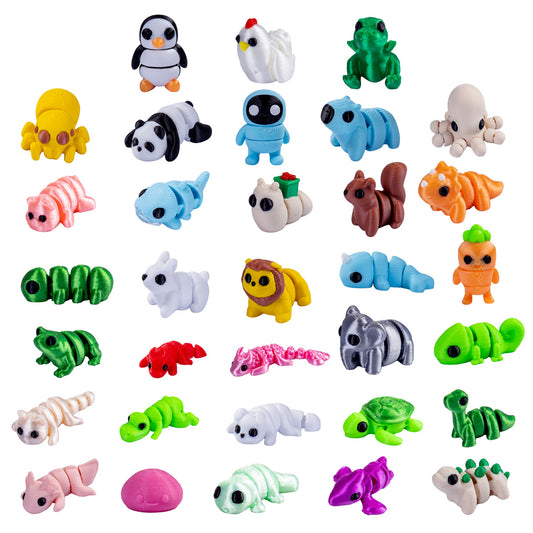 3D printing various small animals