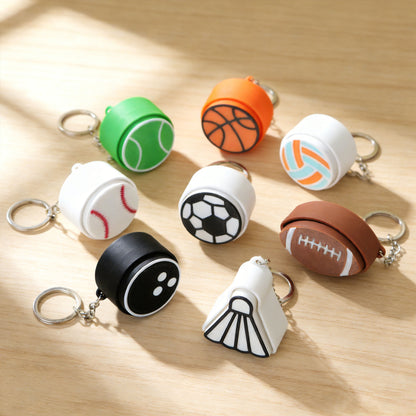 3D-printed fidget button keychain