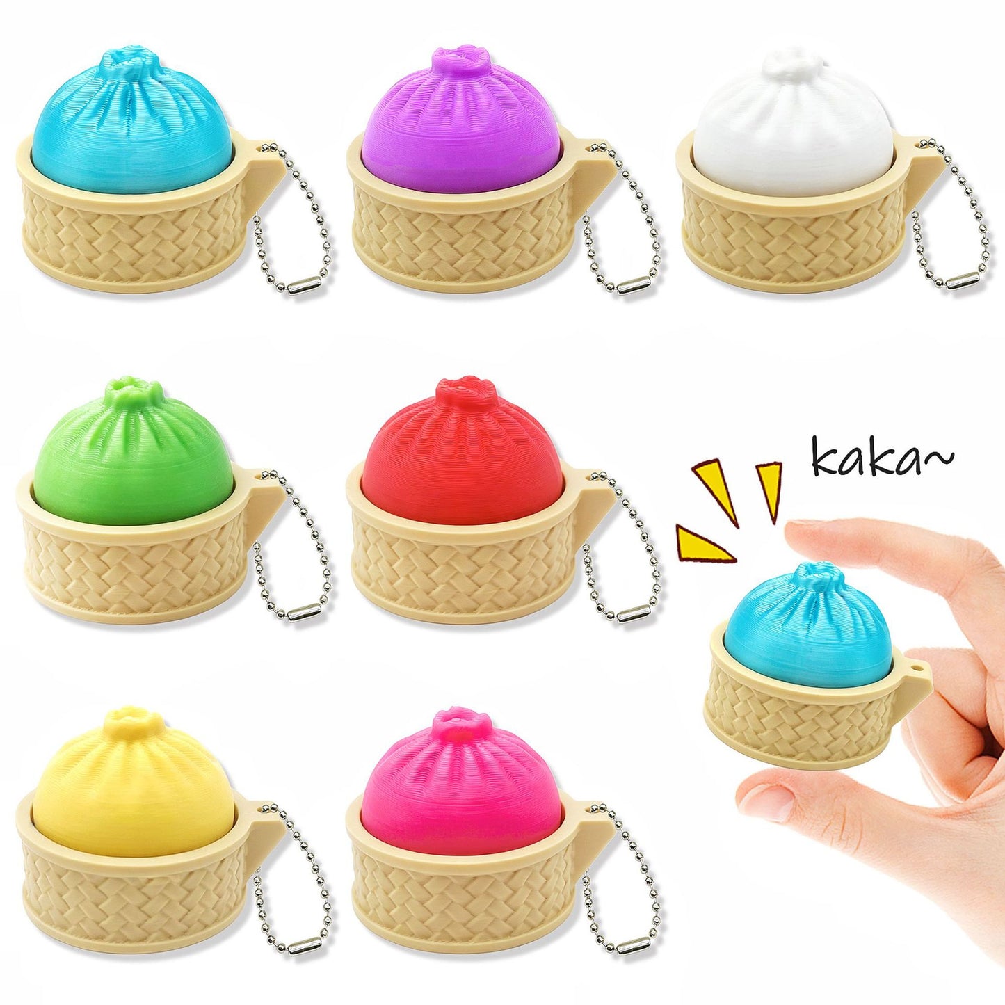 3D-Printed Desk Fidget Toy: Dumpling Clicker
