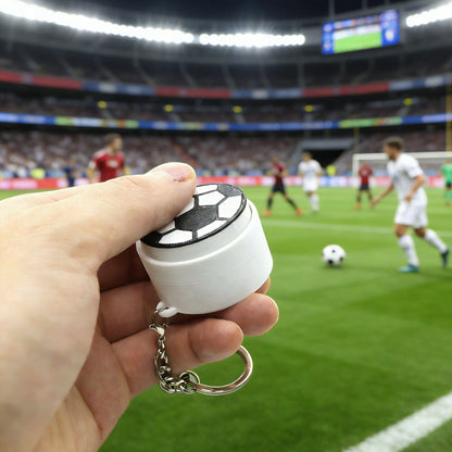 3D-printed fidget button keychain