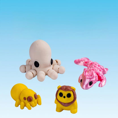 3D printing various small animals