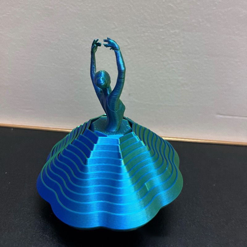 3D-printed Rotating Ballerina Fidget toy