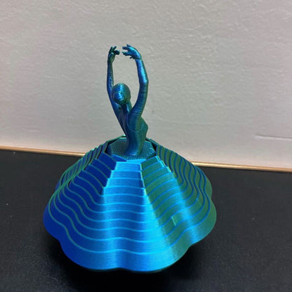 3D-printed Rotating Ballerina Fidget toy