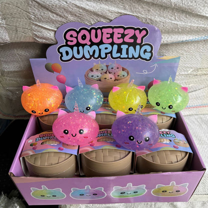 Unicorn-faced flour dumplings