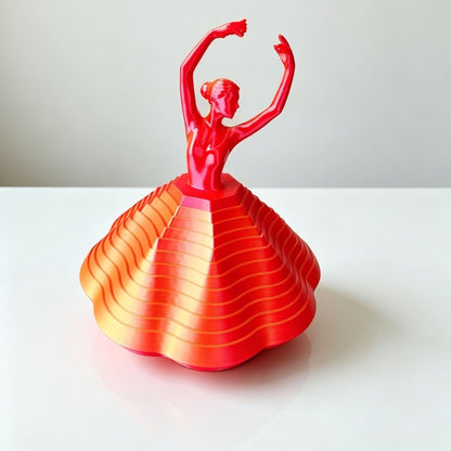 3D-printed Rotating Ballerina Fidget toy