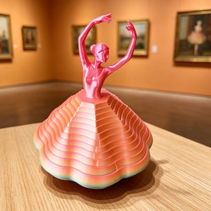 3D-printed Rotating Ballerina Fidget toy