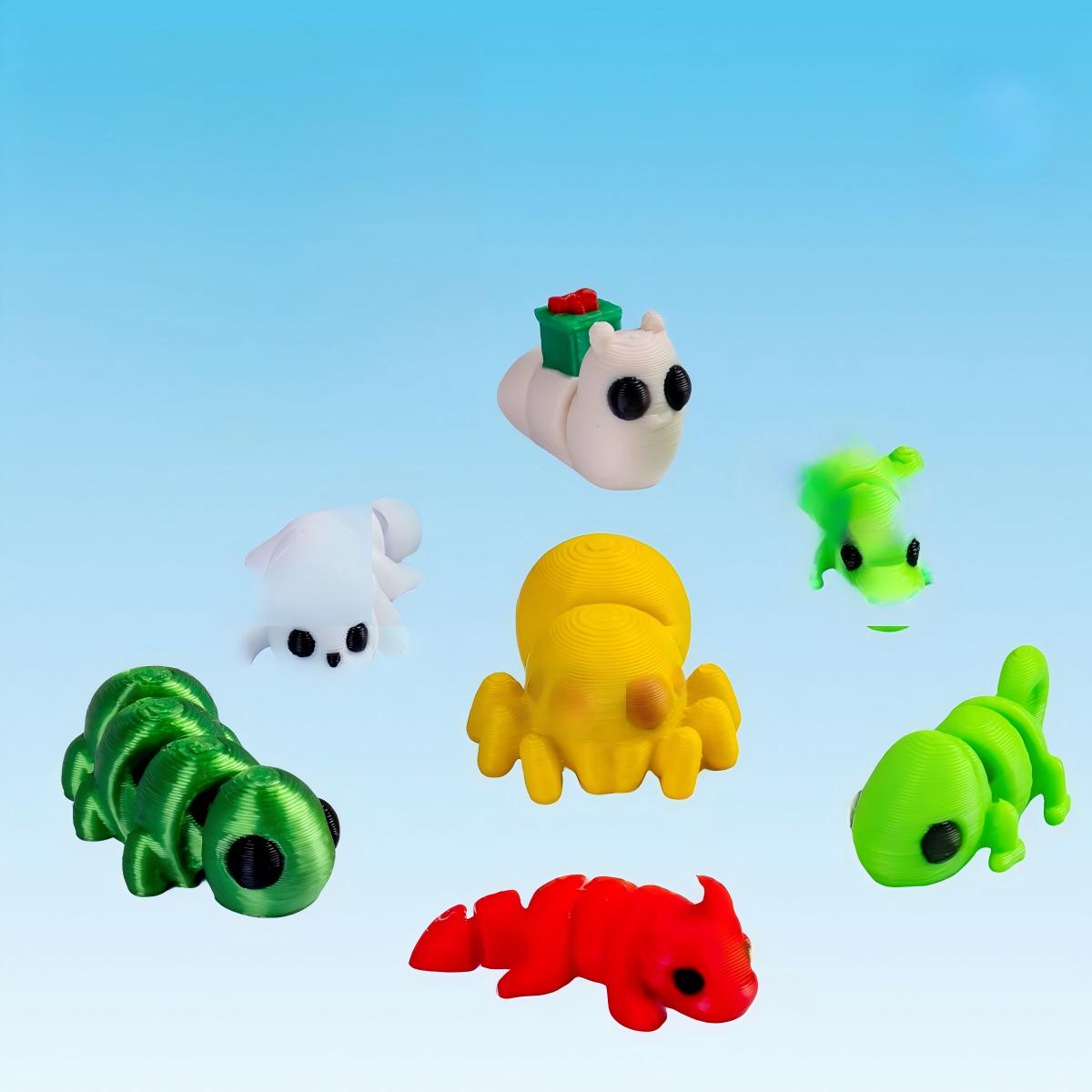 3D printing various small animals