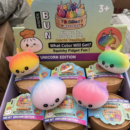 Unicorn-faced flour dumplings