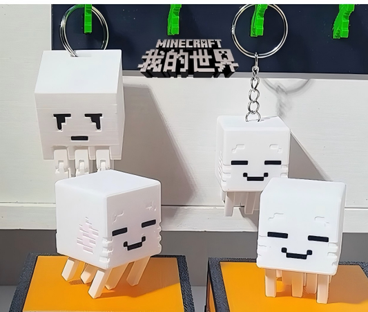 3D-printed gaming-themed keychain charm