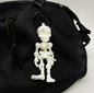 3D-printed skeleton keychain charm
