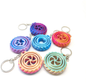 3D-printed spinning top keychain charm