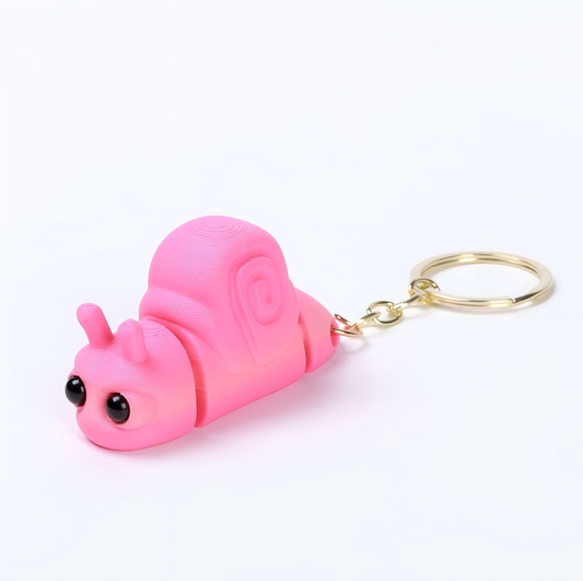 3D-printed cute animal keychain charm