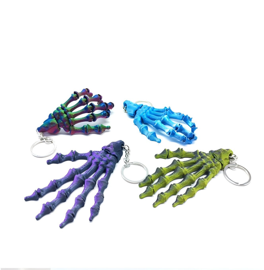 3D-printed rotating valve toy keychain charm
