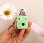 3D-printed instant camera keychain charm