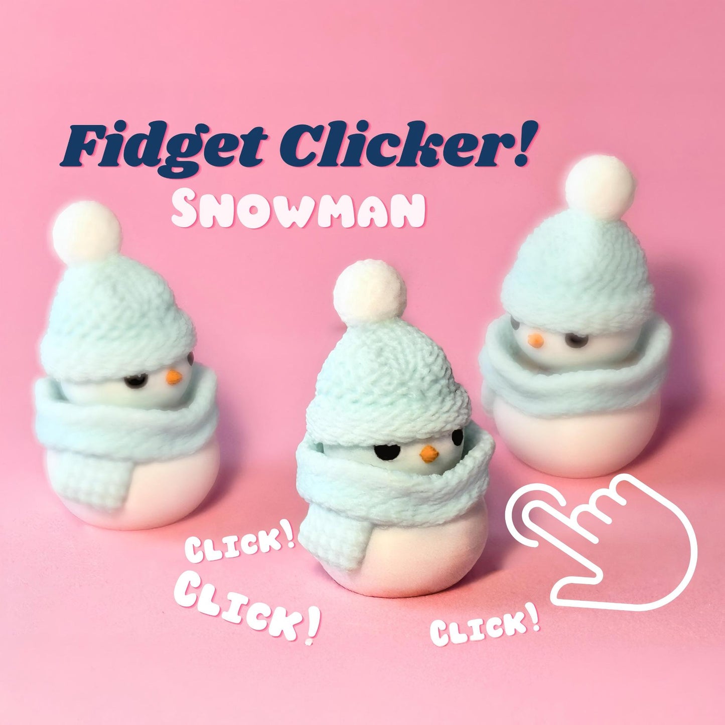 3D Printed PLA Christmas Snowman Ornament