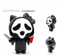 3D printed Halloween black ghost/Grim Reaper cat figurine