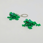 3D-printed frog keychain charm