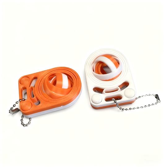 3D-printed rotating ball keychain charm