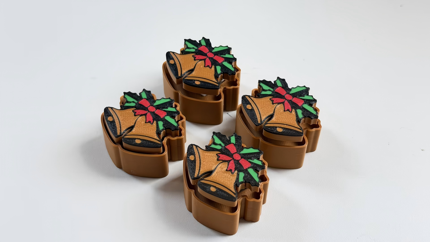 3D-printed Christmas-themed keycap-style clicker