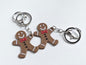 3D printed gingerbread man keychain