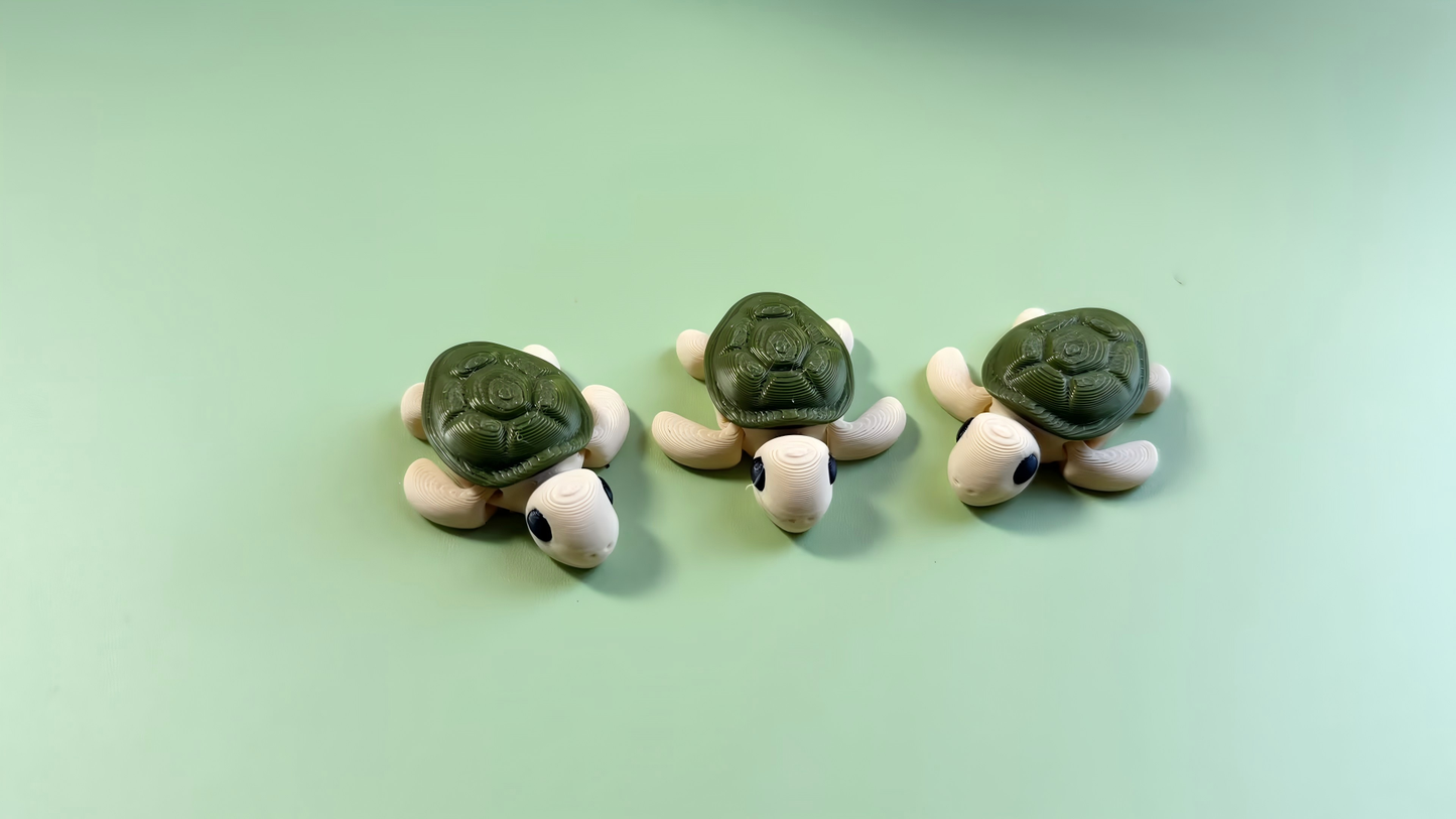 3D Printed Turtle Figurine